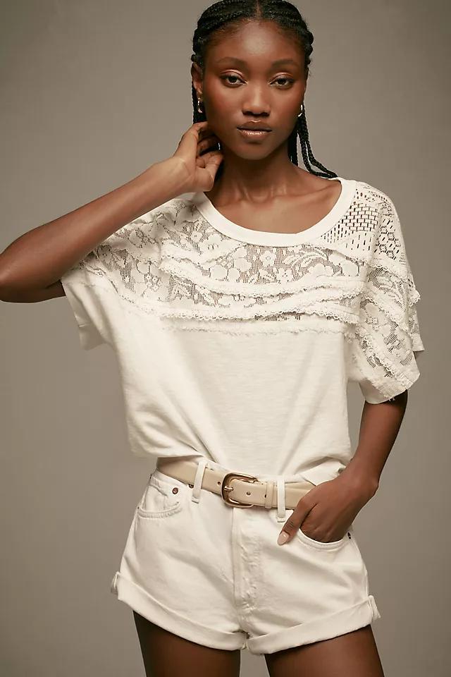 Pilcro Lace Torn Tee Product Image