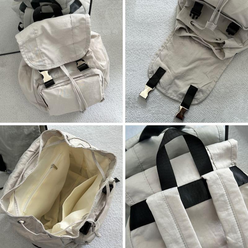 Nylon Plain Backpack Product Image