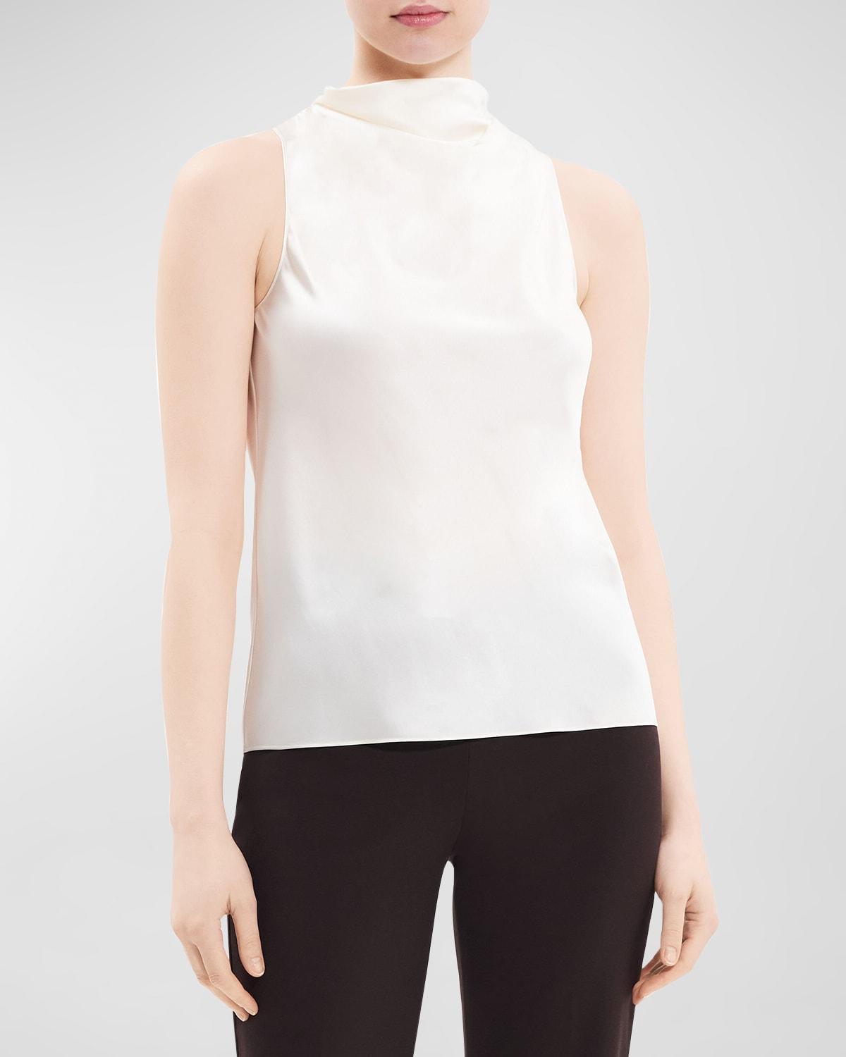 Womens Sleeveless Cowlneck Top Product Image