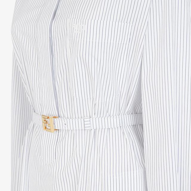 DressWhite pinstriped cotton dress Product Image