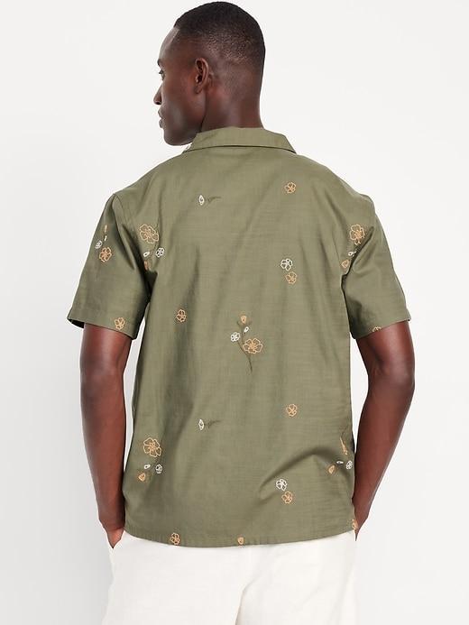 Short-Sleeve Floral Camp Shirt Product Image