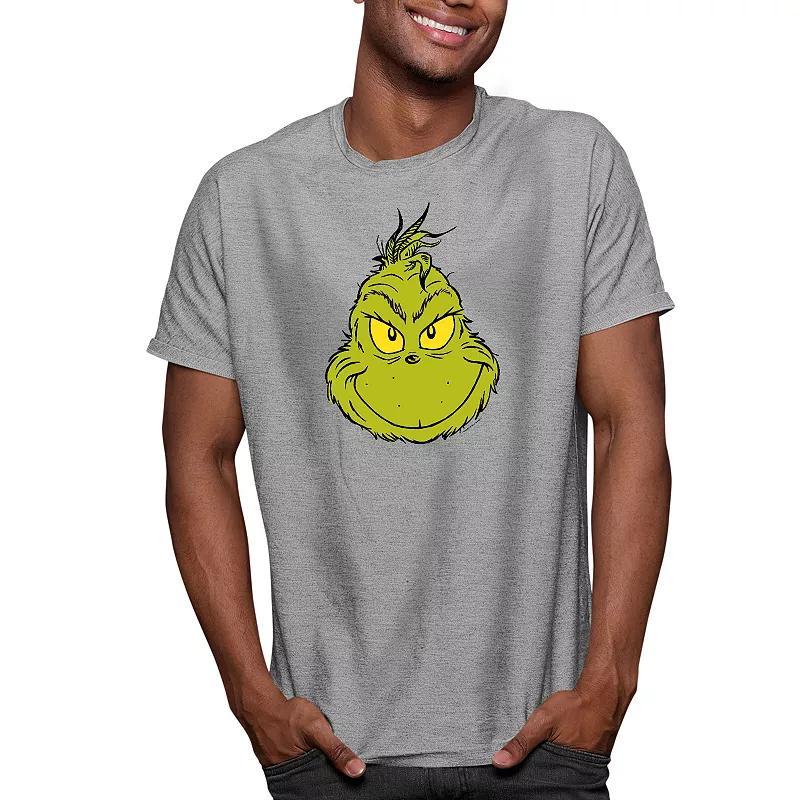 Big & Tall Dr. Seuss Grinch Face Tee, Mens Product Image