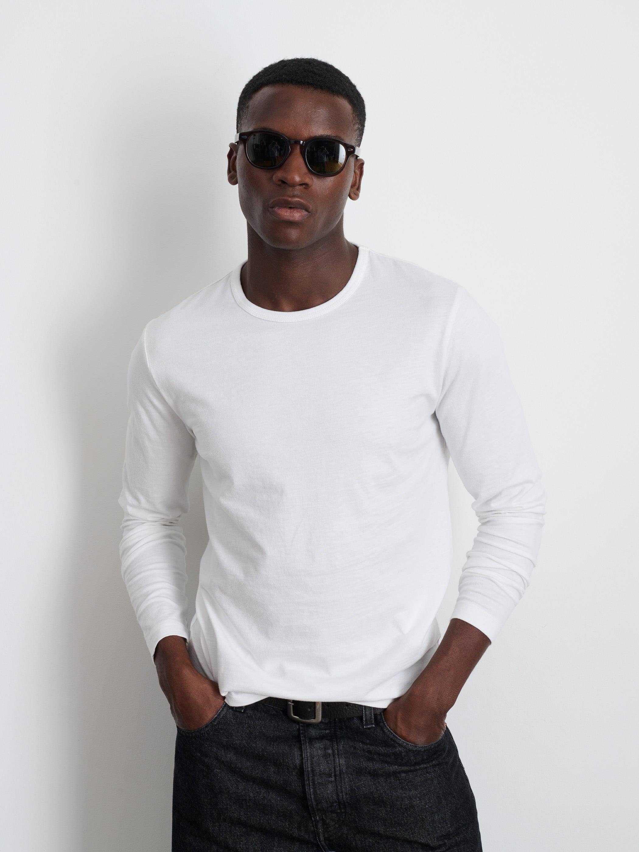 Standard Long-Sleeve T-Shirt In Slub Cotton Male Product Image