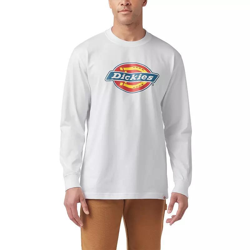 Mens Dickies Long Sleeve Tri-Color Logo Graphic Tee Dark Blue Product Image