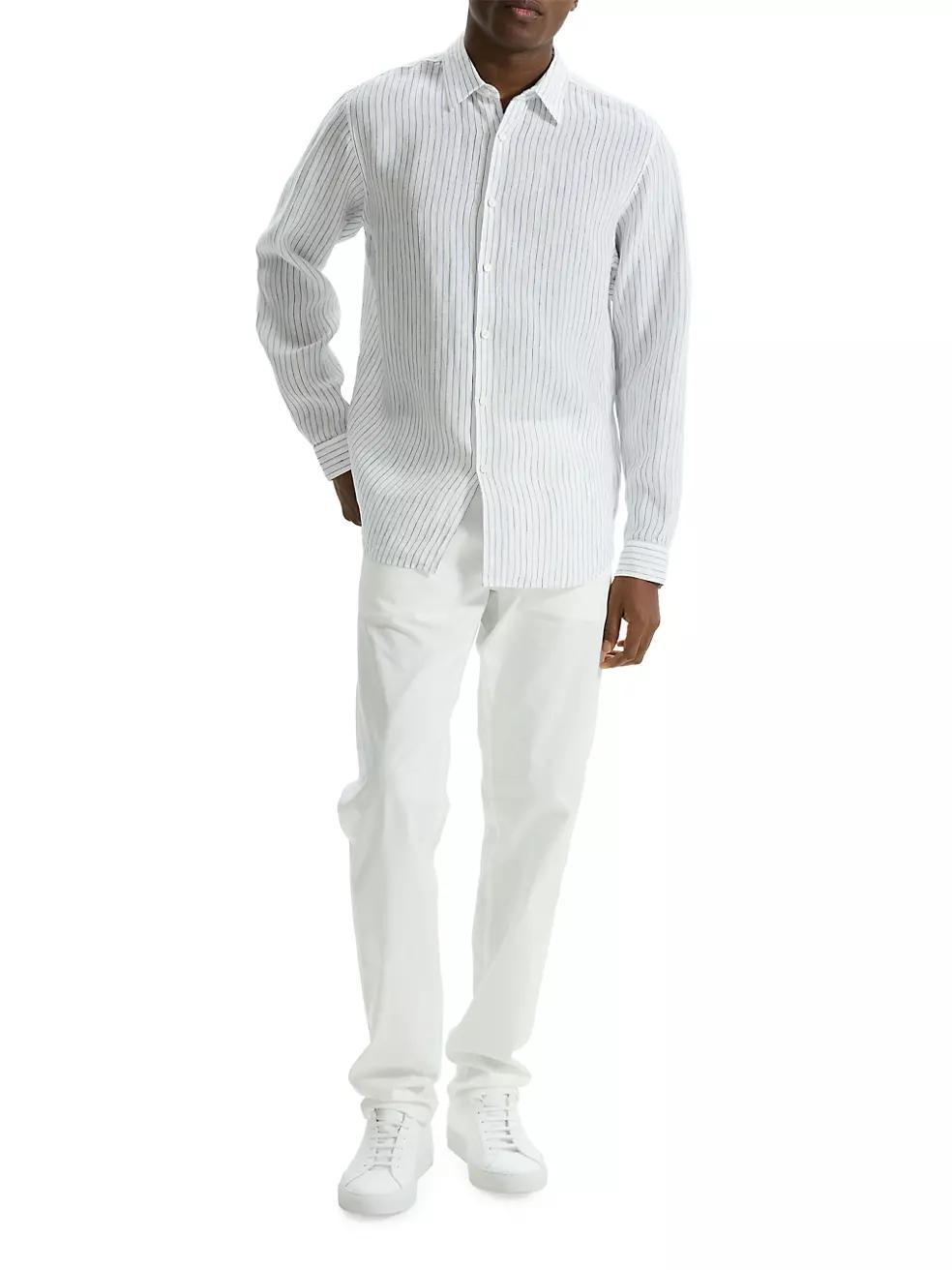 Irving Linen Button-Front Shirt Product Image