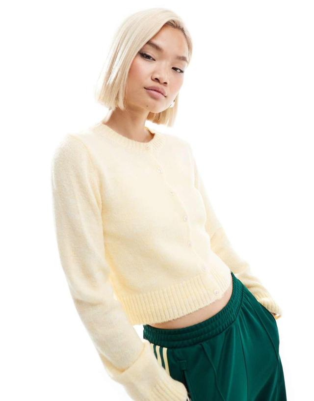 COLLUSION knit cardigan in yellow Product Image