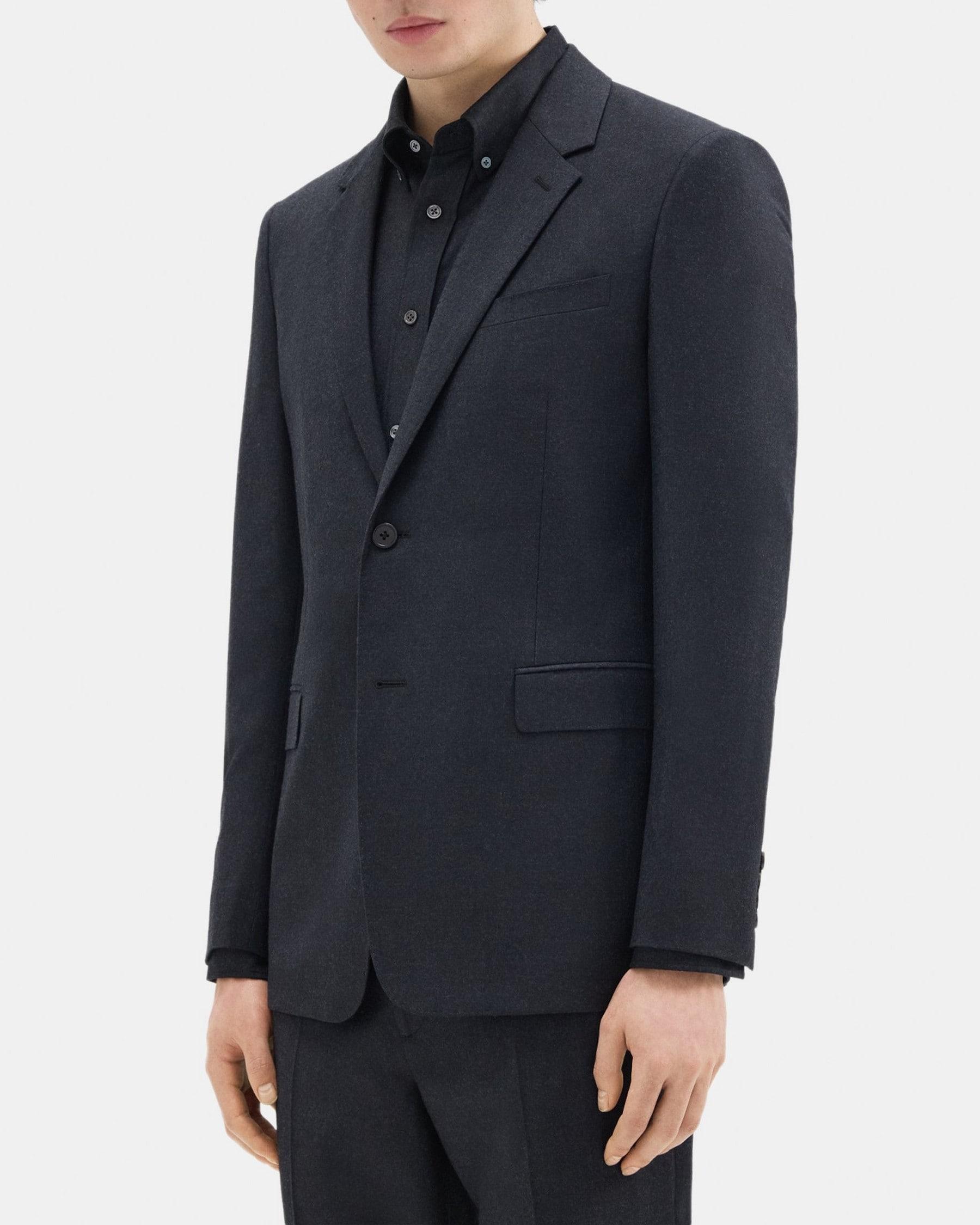 Structured Blazer in Wool Flannel Product Image