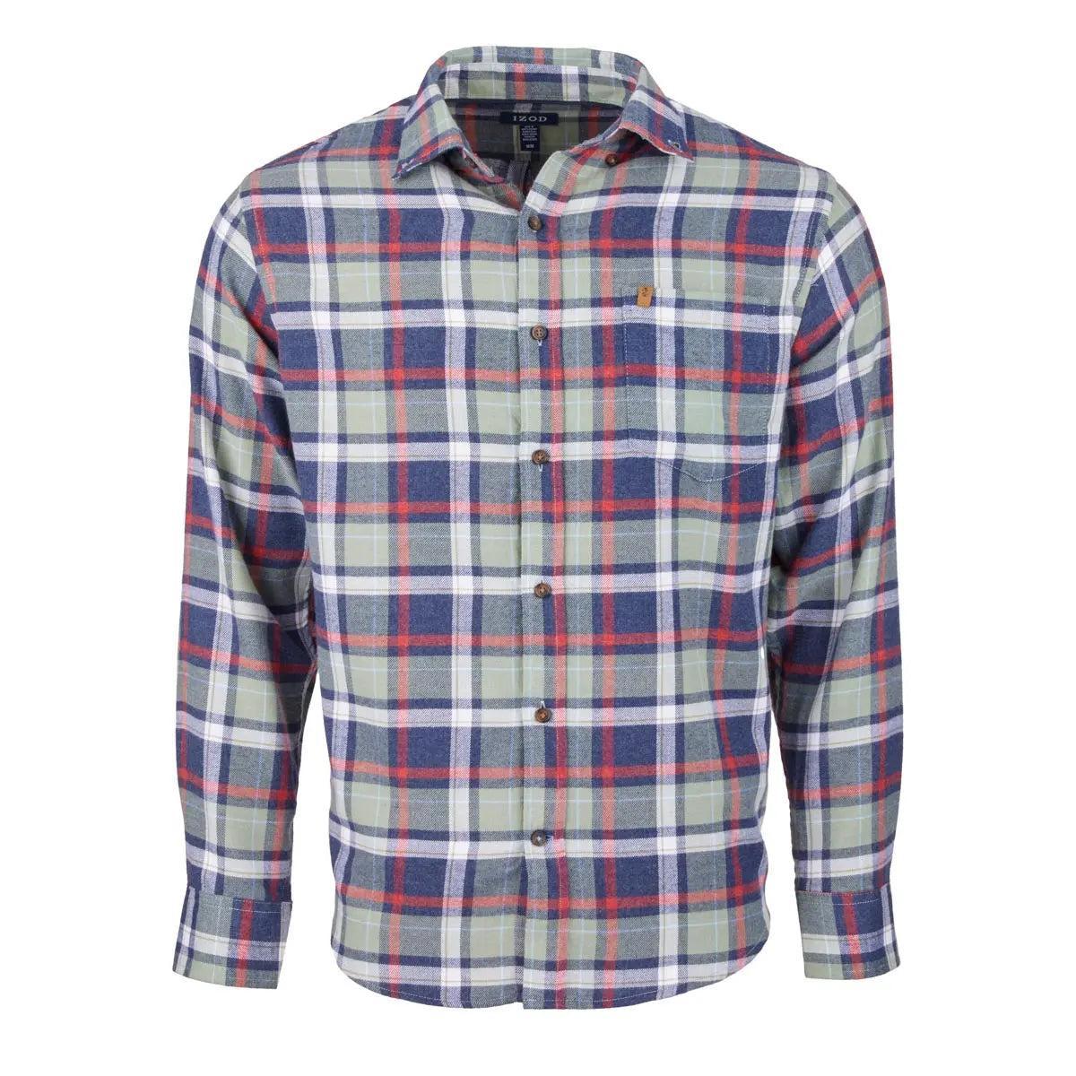 IZOD Men's Flannel Stratton Long Sleeve Shirt Product Image