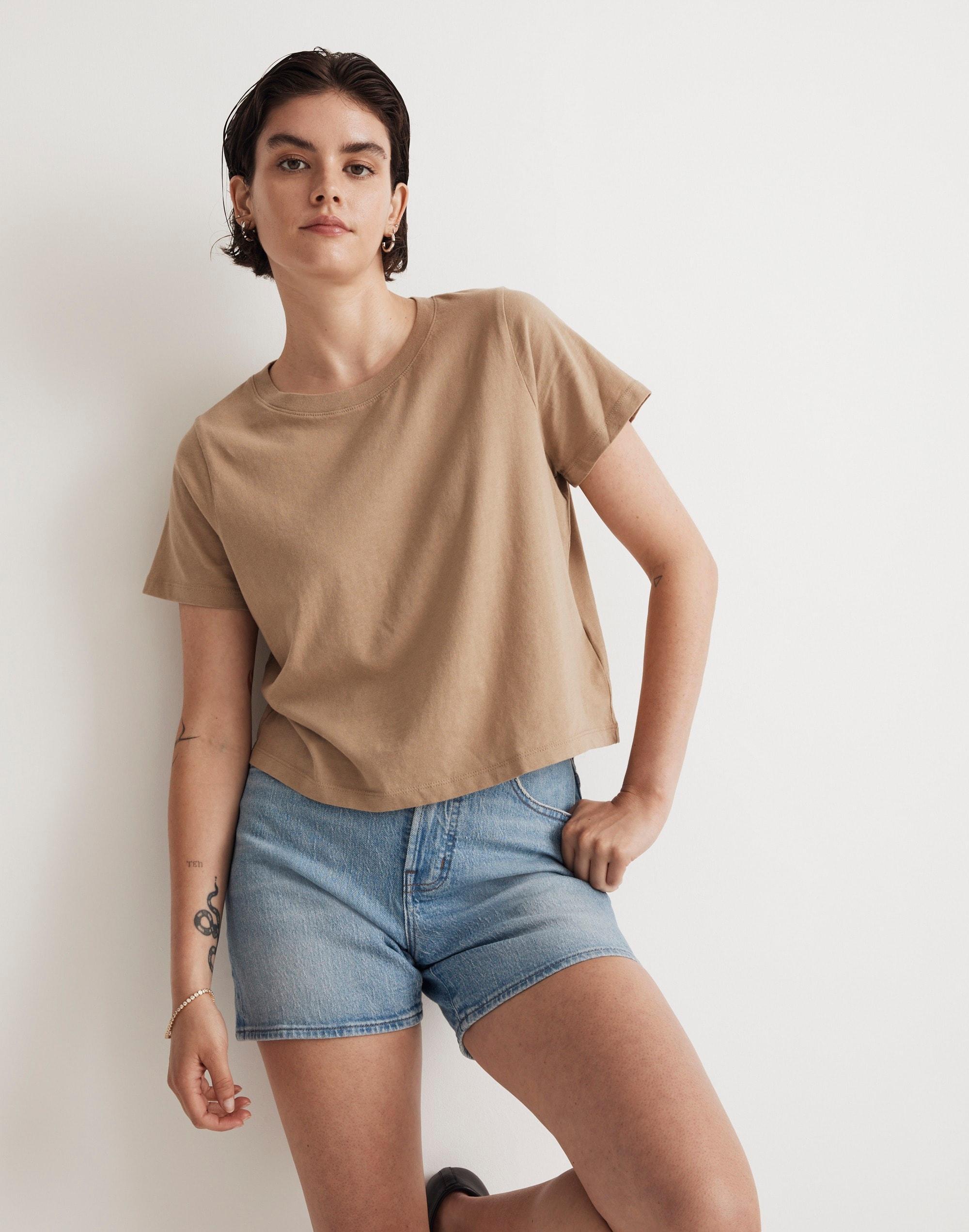 Plus Softfade Cotton Boxy-Crop Tee Product Image