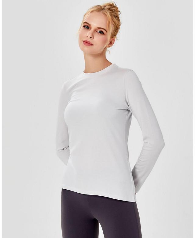 Rebody Active Womens Pima Going Long Sleeve Tee for Women Product Image