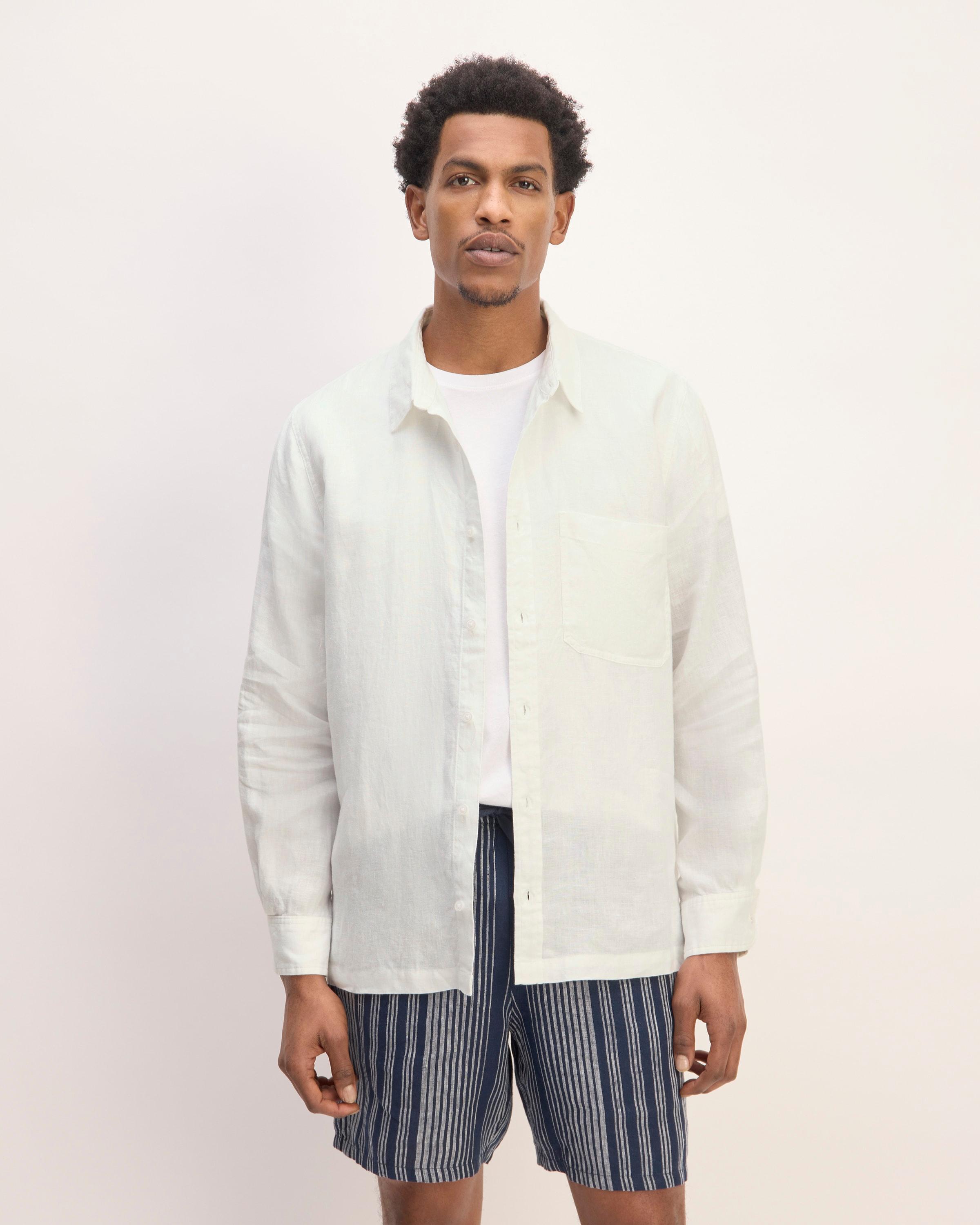 The Linen Straight Hem Shirt Product Image