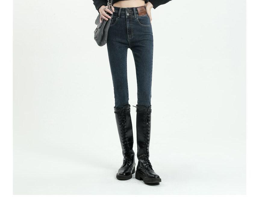 High Rise Applique Skinny Jeans (Various Designs) Product Image