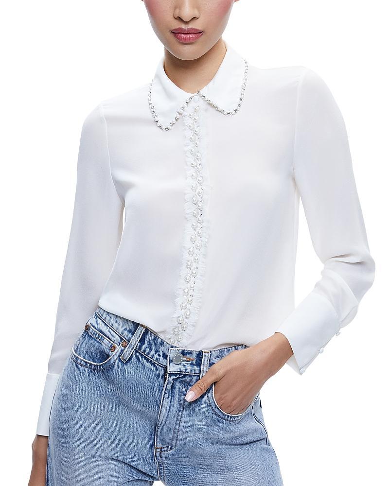 Womens Willa Embellished Blouse Product Image