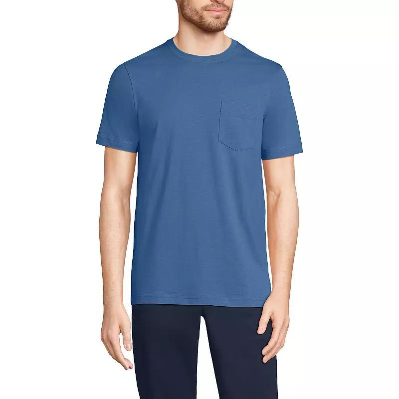 Mens Lands End Supima Pocket Tee Product Image