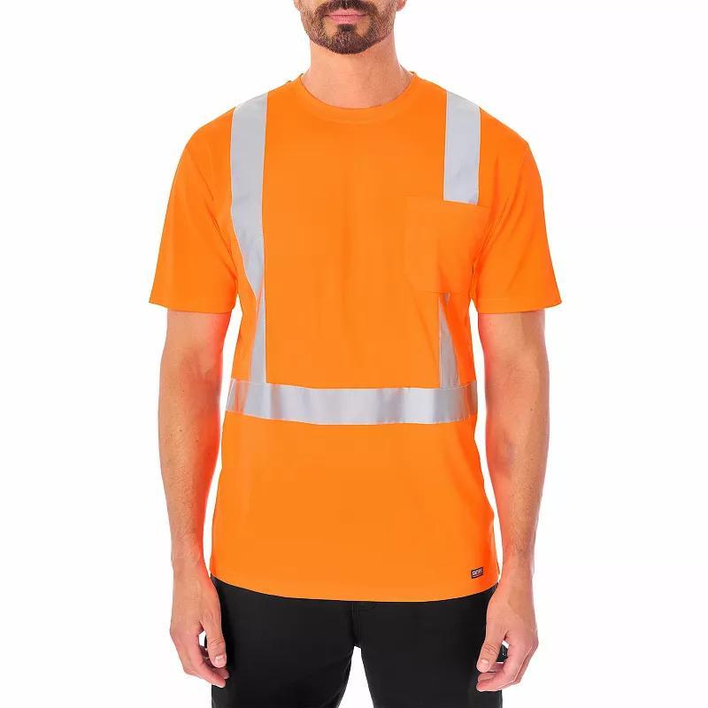 Mens Smiths Workwear Short Sleeve High-Visibility Reflective Safety Tee Product Image