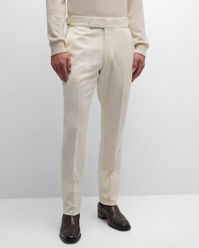 Mens Atticus Drapey Wool-Blend Trousers Product Image