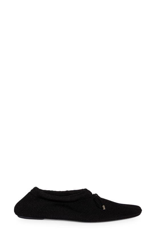 Knitted Ballet Flats In Black Product Image