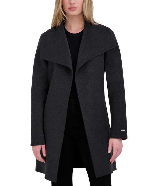 Tahari Womens Doubled-Faced Belted Wrap Coat Product Image