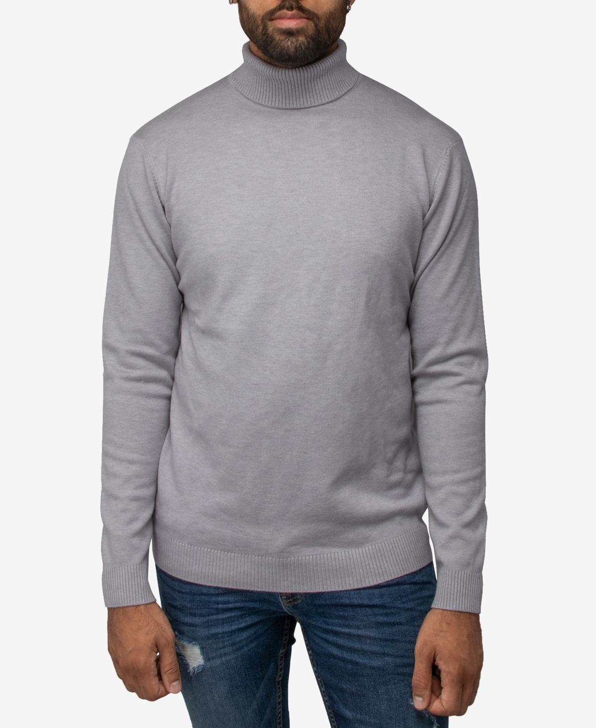 X Ray Men's Solid Turtleneck Sweater - Heather Charcoal - Size XXL  - male - Size: XXL Product Image