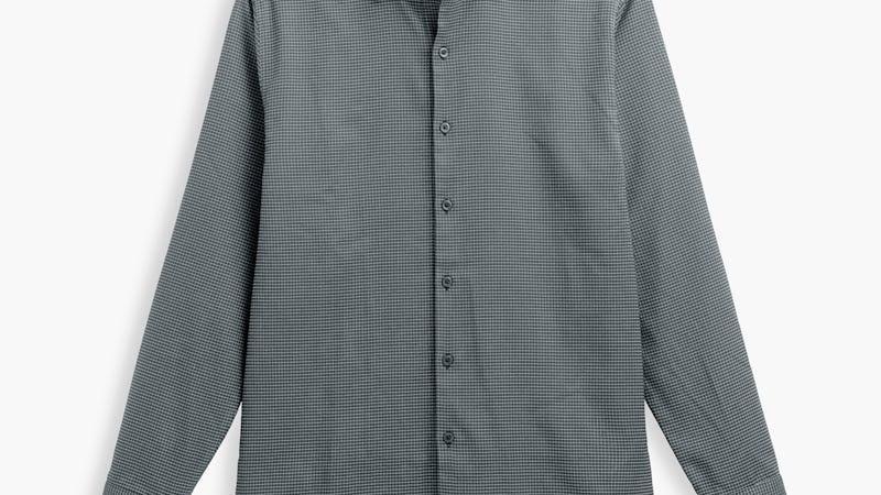 Charcoal Mini Grid Men's AeroZero° Dress Shirt Product Image