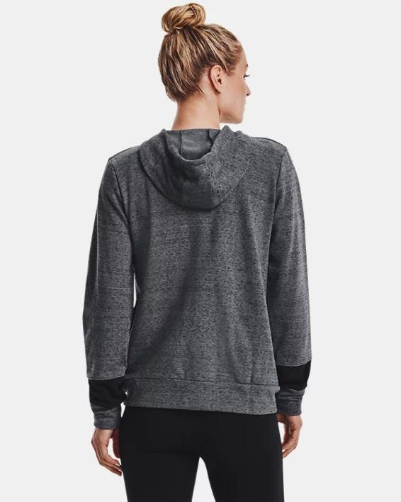 Women's UA Rival Terry Colorblock Full-Zip Hoodie Product Image