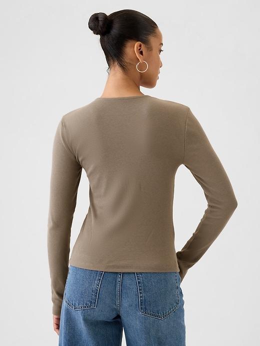 Modern Rib Square-Neck Top Product Image