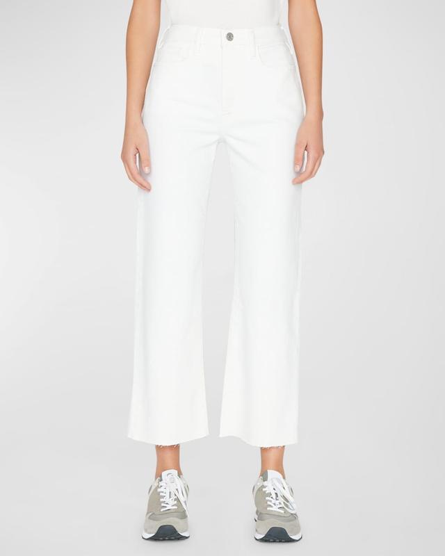 FRAME Le Jane Raw Hem Crop Straight Leg Jeans Product Image