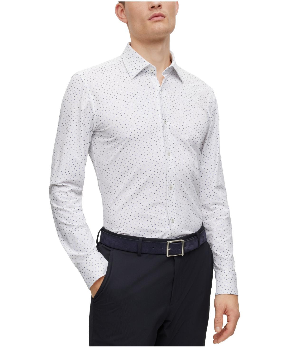 BOSS Roan Kent Stretch Recycled Polyamide Button-Up Shirt Product Image