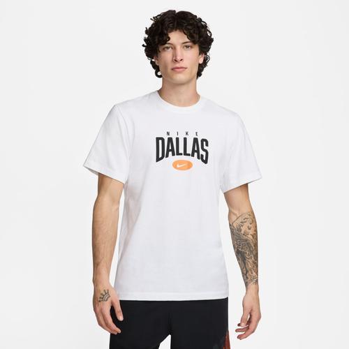 Nike Mens Nike NSW Short Sleeve City T-Shirt Dallas - Mens White Product Image