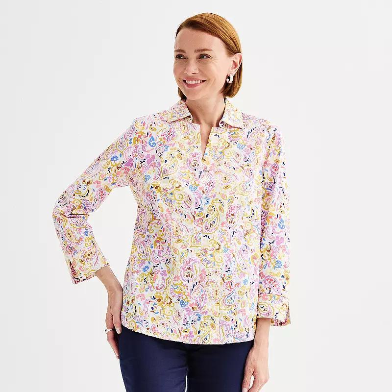 Womens Croft & Barrow Tailored Button-Down Shirt Product Image