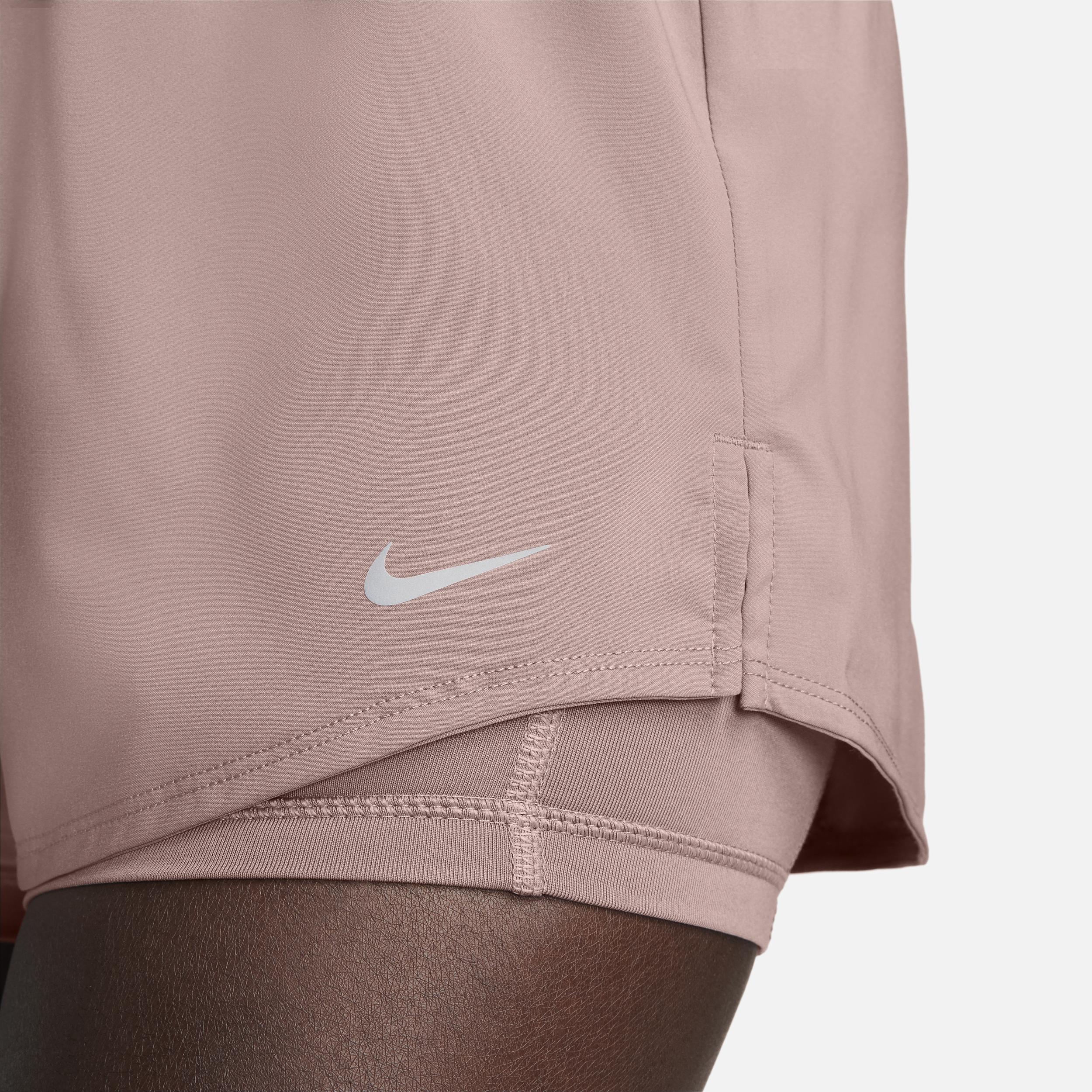 Nike Women's One Dri-FIT High-Waisted 3" 2-in-1 Shorts Product Image