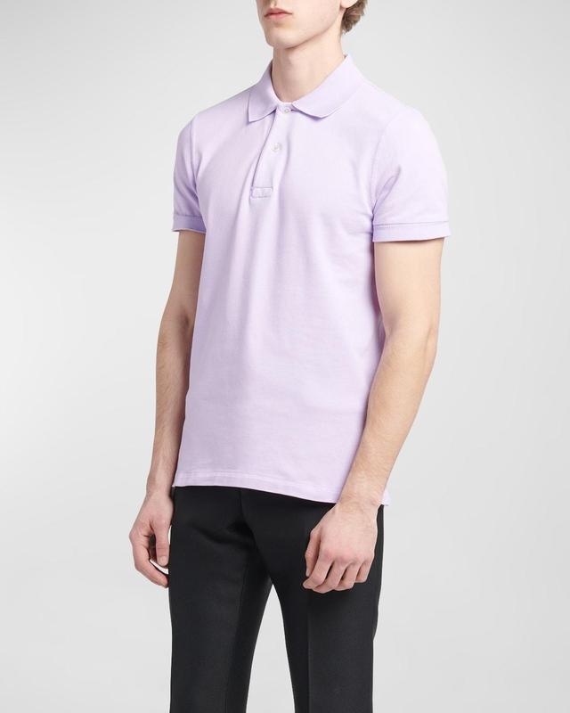 Men's Cotton Pique Polo Shirt Product Image