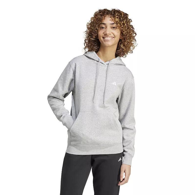 Womens adidas Essentials Feel Cozy Sportswear Hoodie Medium Gray Grey Product Image