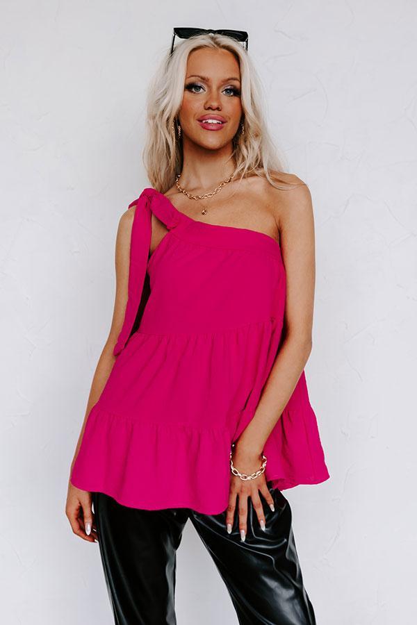 Dancing In Brooklyn One Shoulder Top Product Image