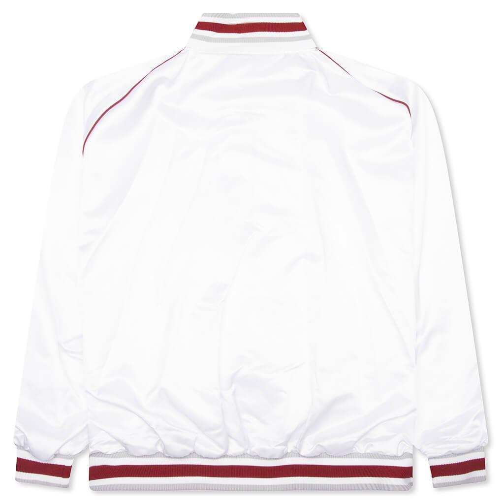 1952 Shiny Raglan Bomber Jacket - White Male Product Image