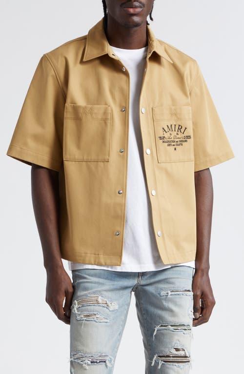 Amiri Arts District Camp Shirt Tan. (also in ). Product Image