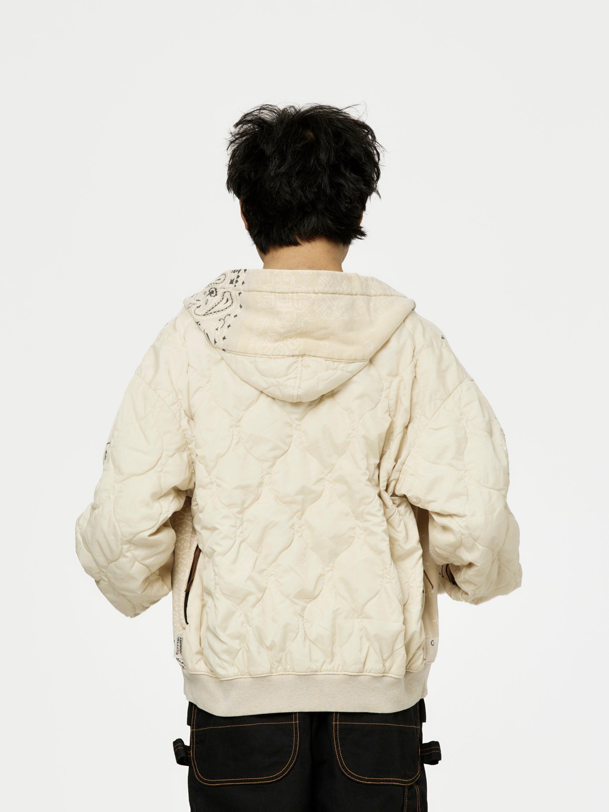 SWT Knit BANDANA BIVOUAC Hooded Blouson (Ecru) Product Image