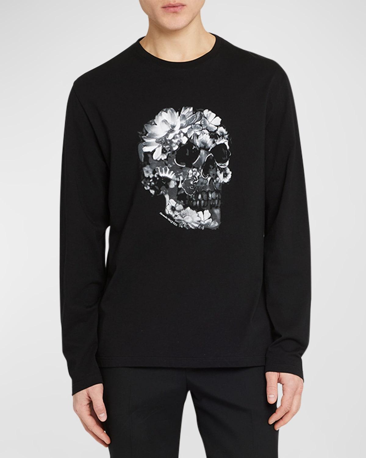 Mens Skull-Print T-Shirt Product Image