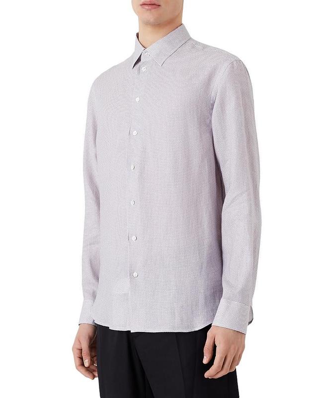 Mens Cuffed Linen Shirt Product Image