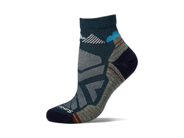 Smartwool Hike Light Cushion Clear Canyon Pattern Ankle (Twilight Blue) Women's Crew Cut Socks Shoes Product Image