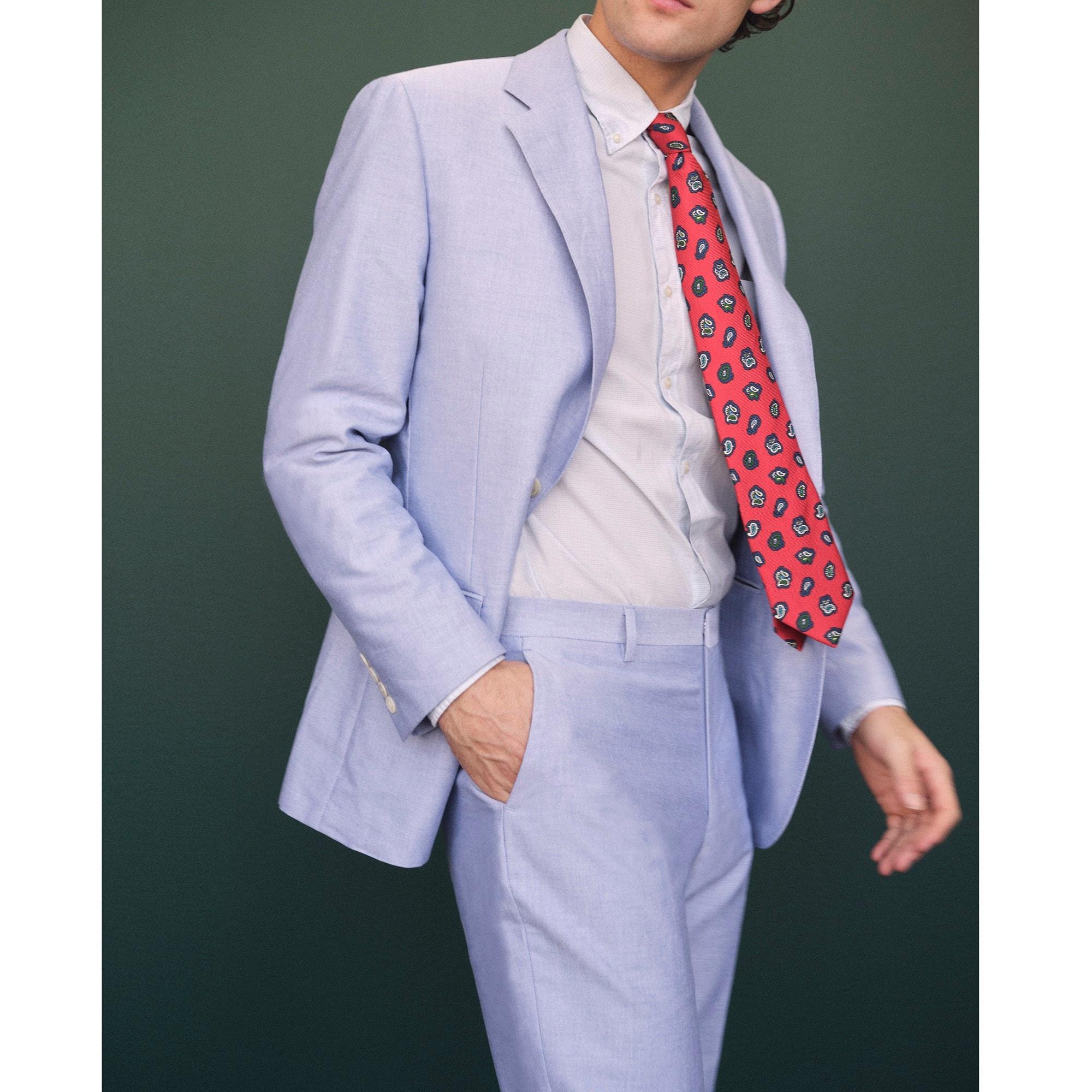 Crosby Classic-fit suit jacket in Portuguese cotton oxford Product Image