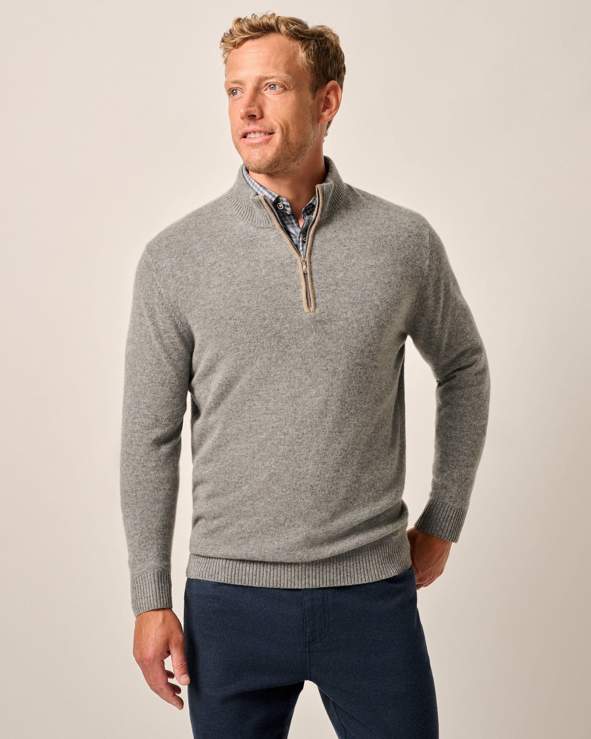 johnnie-O Mayfair Cashmere Quarter Zip Sweater product image