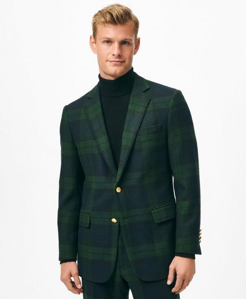 Classic Fit Blazer in Black Watch Tartan Wool Tweed Product Image