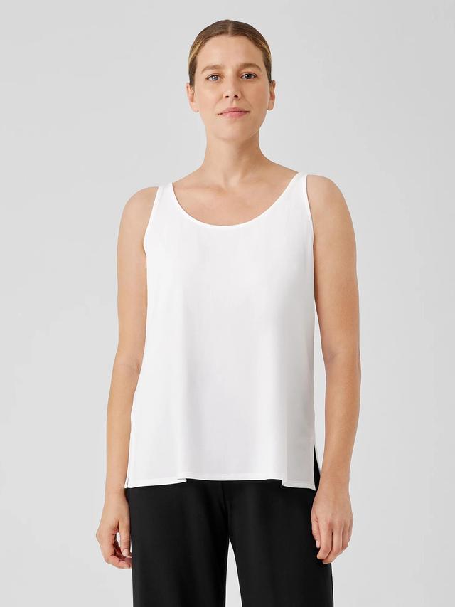 EILEEN FISHER Stretch Jersey Knit Scoop Neck Tankfemale Product Image