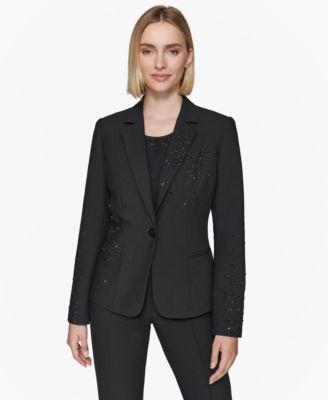 Women's Studded One-Button Blazer Product Image