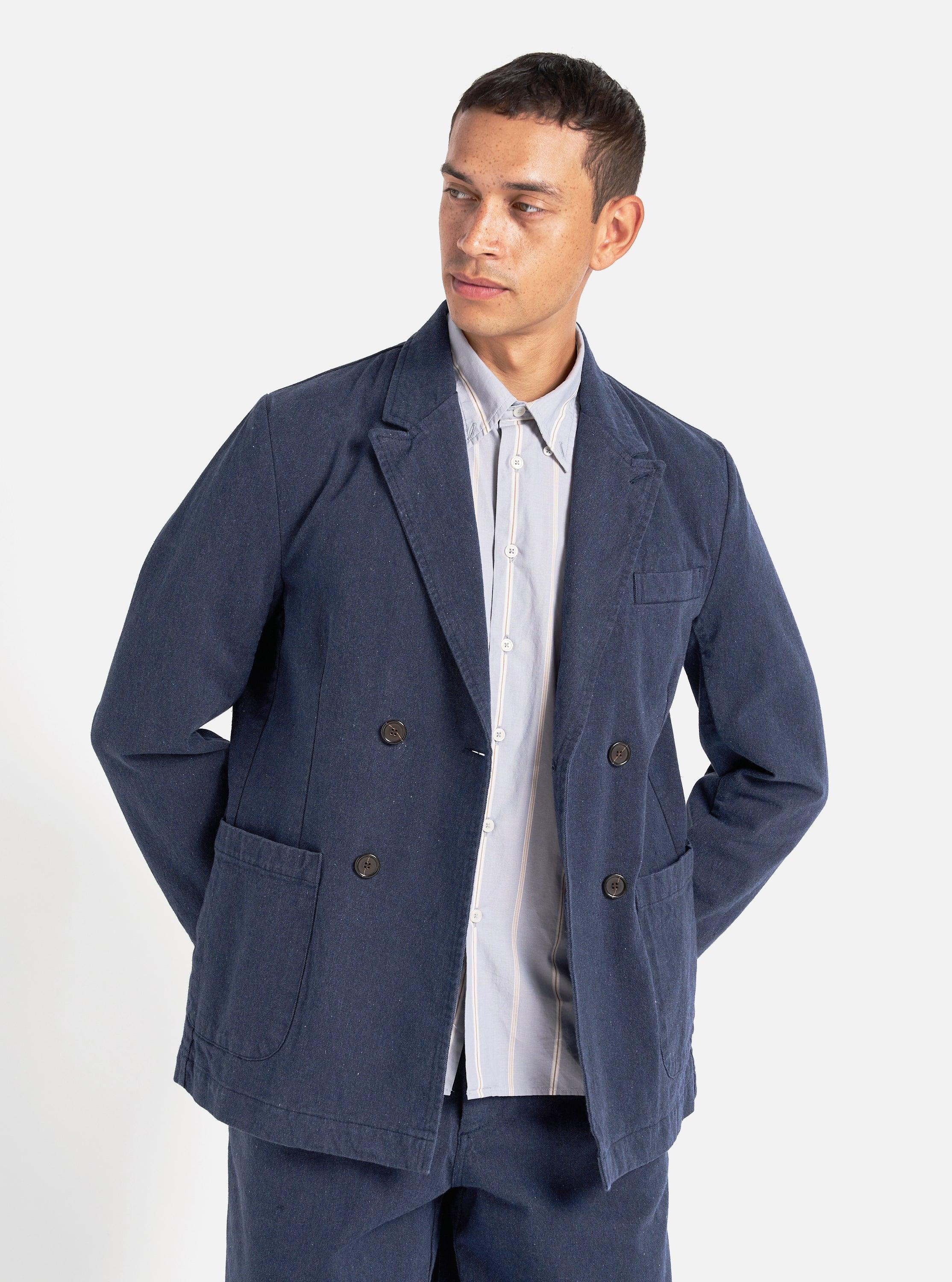 Universal Works Manor Jacket in Indigo Recycled Denim Product Image