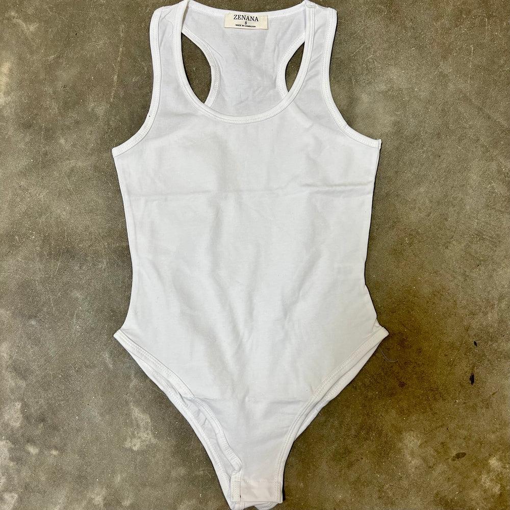 Zenana Racerback Tank Bodysuit Product Image