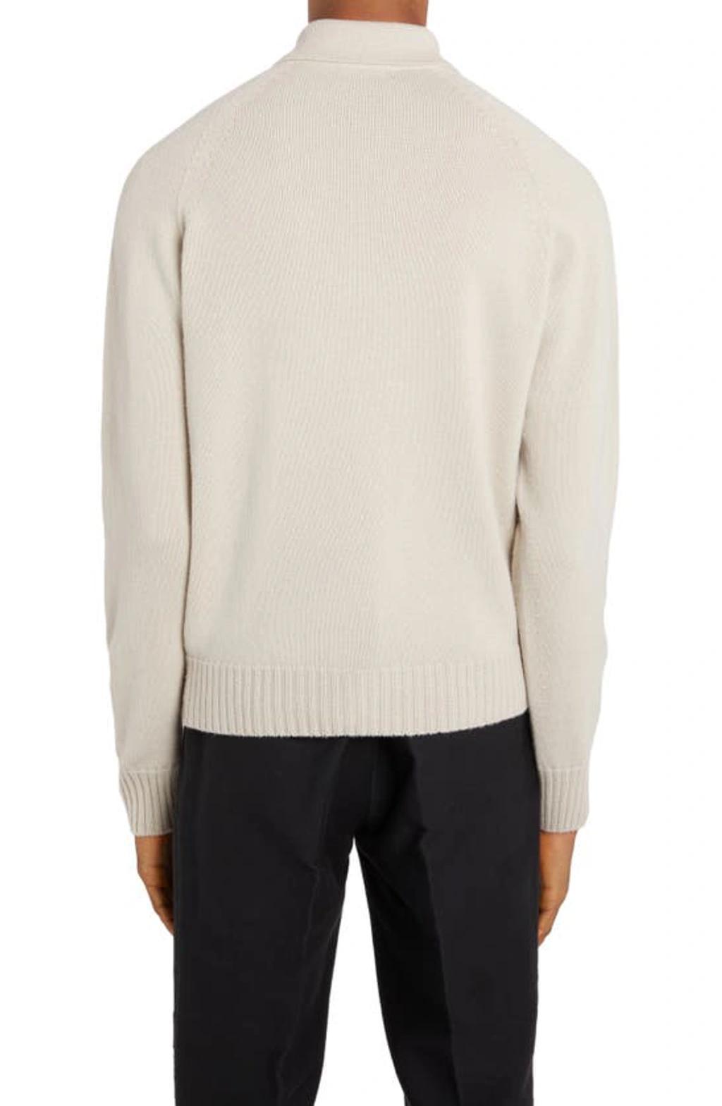 TOM FORD Seamless Cashmere Polo Sweater In Ivory Product Image