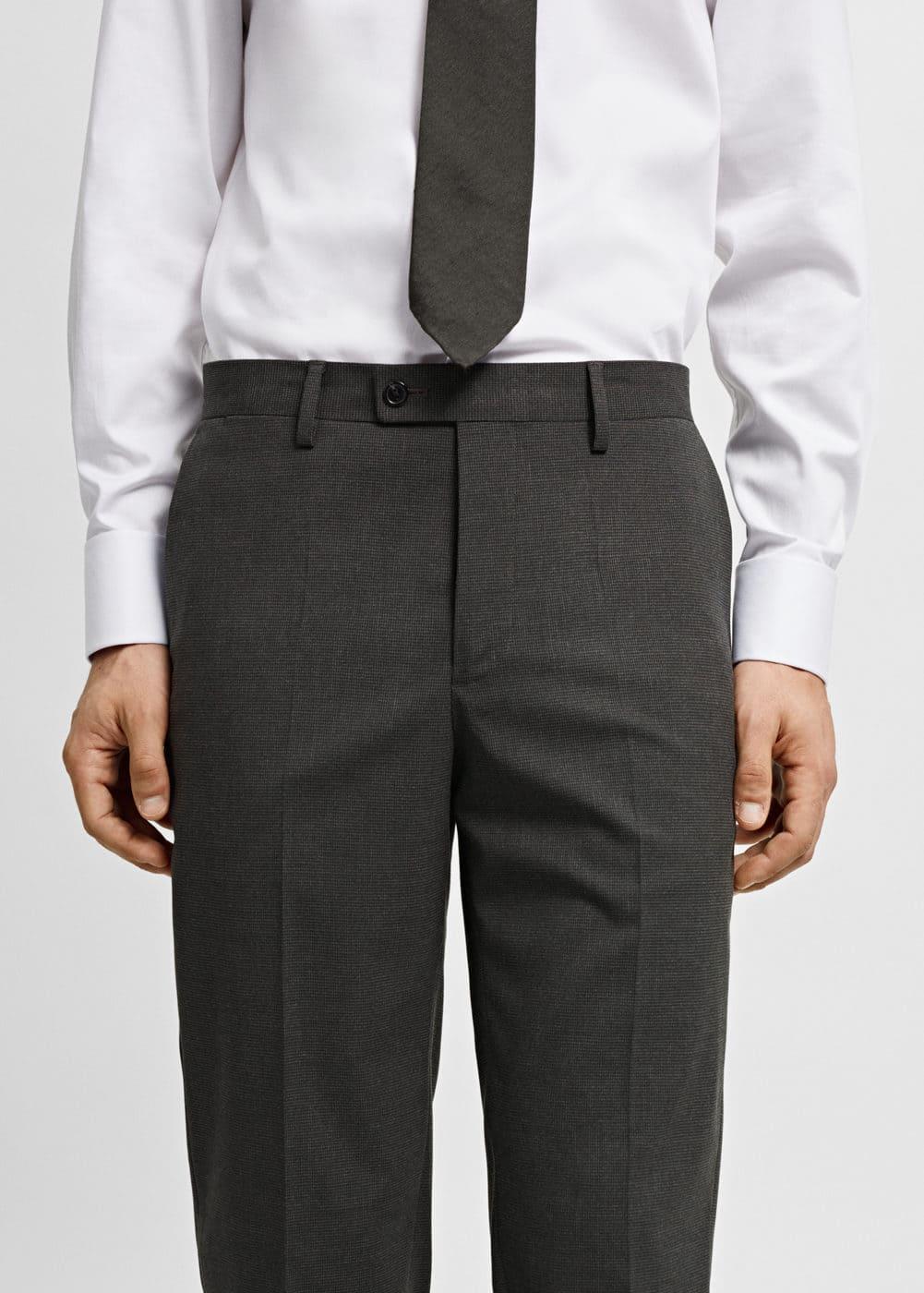 MANGO MAN - Stretch fabric slim-fit suit pants greenMen Product Image