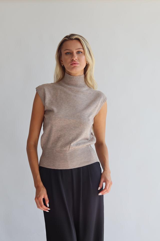 Turtleneck Sweater Shell Top Product Image